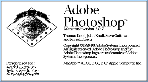 Adobe Photoshop 1.0