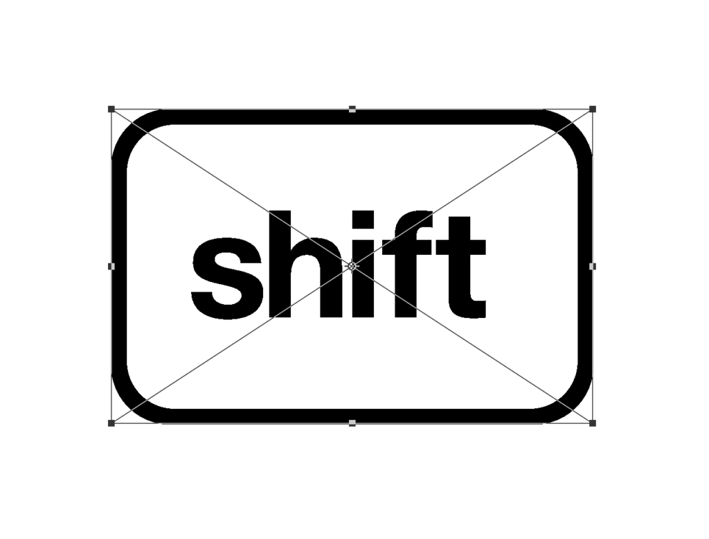 変形とshiftキー Crft モダングラフィックデザイン