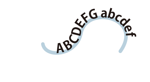 パス上文字ツール Crft モダングラフィックデザイン