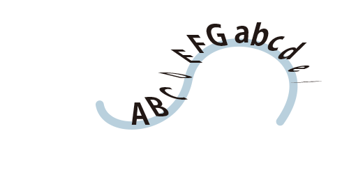 パス上文字ツール Crft モダングラフィックデザイン