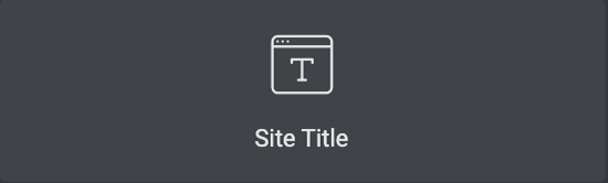 Elementor サイト-Site-Title
