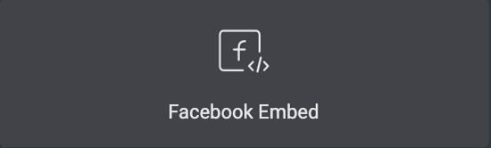 Elementor プロ版-Facebook-Embed