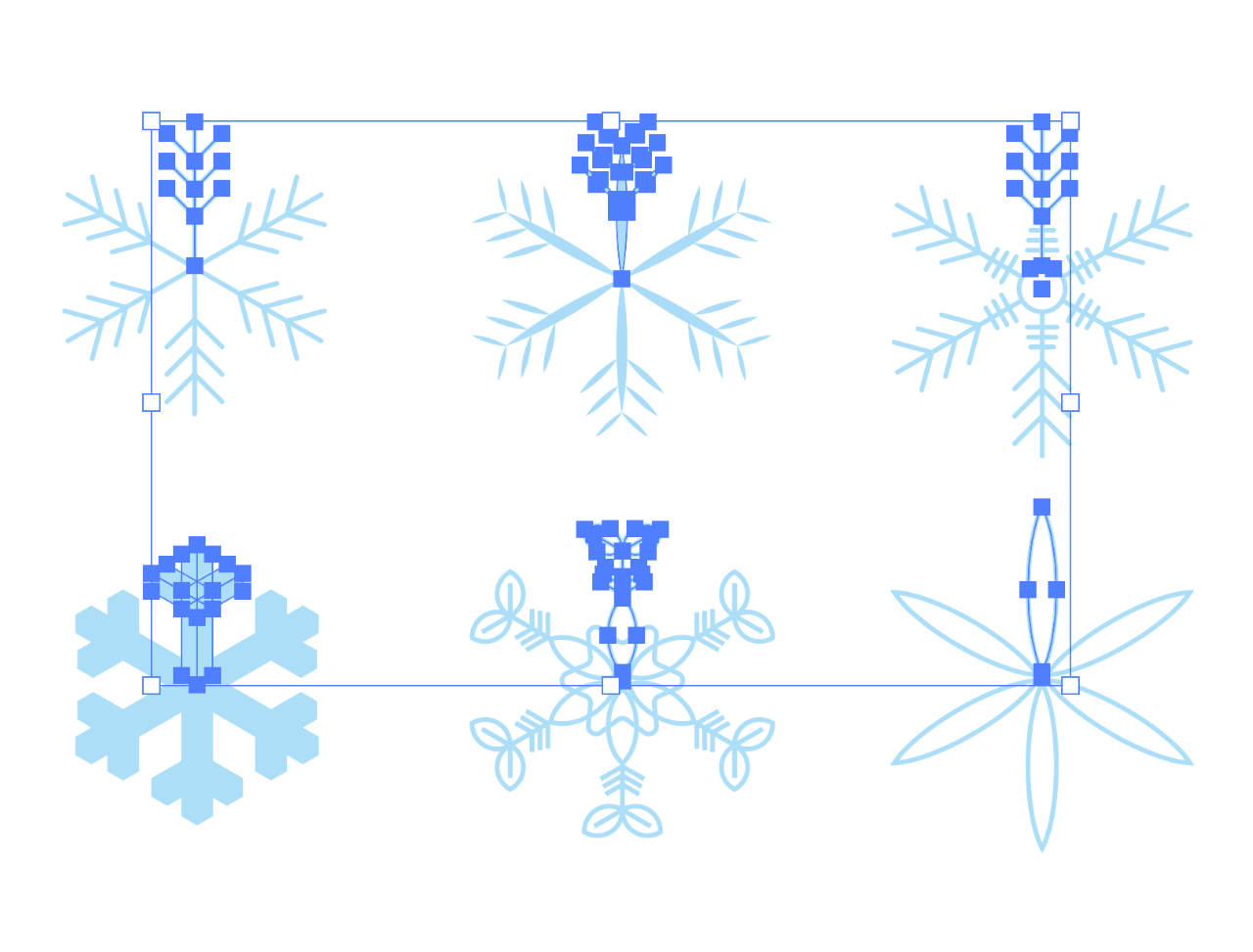 クリスマスが近いので雪の結晶パターンを作ってみる 現代グラフィックデザイン Crft