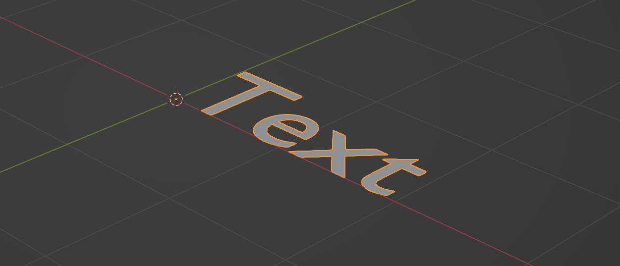 blender added text