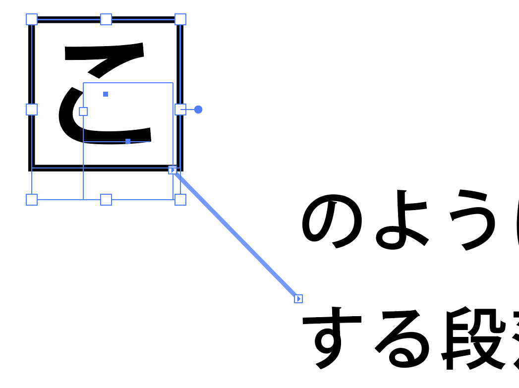 ドロップキャップ罫線