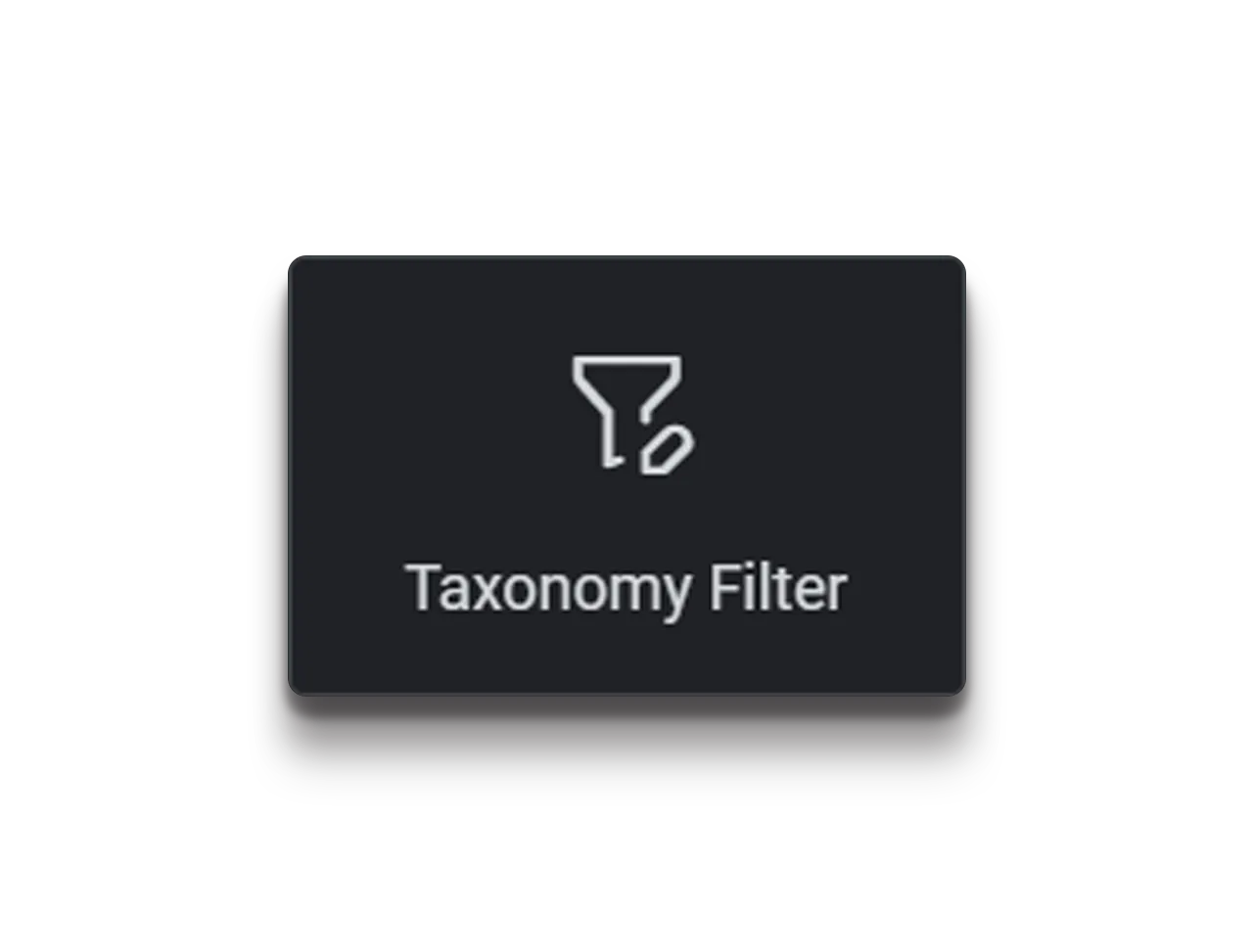 taxonomy filter
