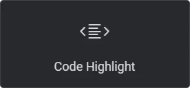 code highlight