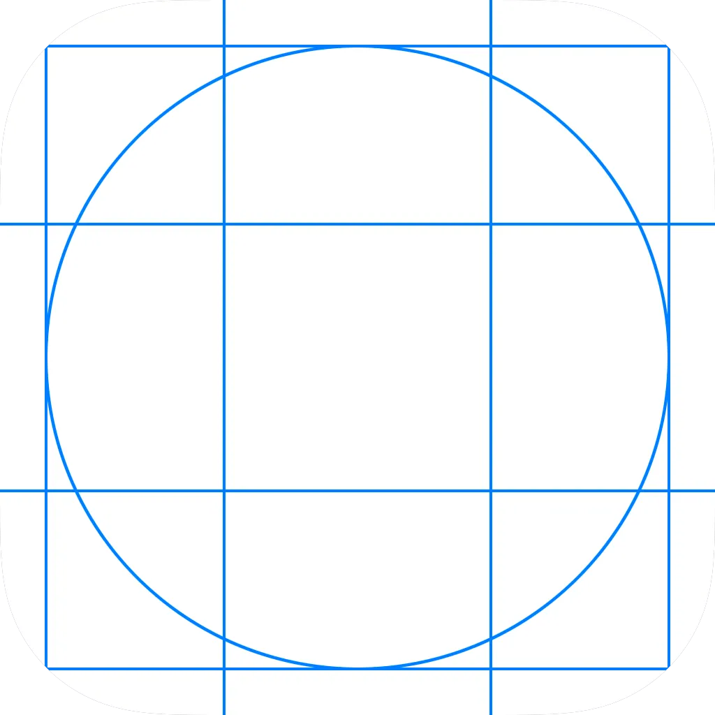 ios icon outline wuth circle