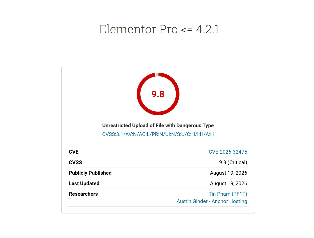 elementor pro upadte